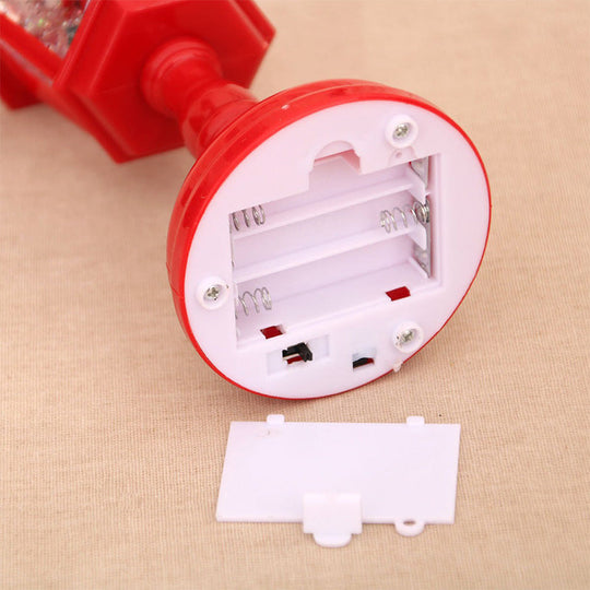 Julnattlampa med snö och musik - Dekorativ snögloblampa för hyllor & Gåvor