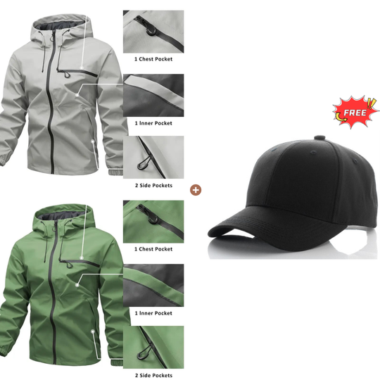 🔥Stock limité disponible 50 % DE RÉDUCTION⛰️Veste Homme 3-en-1 Imperméable Pluie, Vent & Froid - Protection Totale