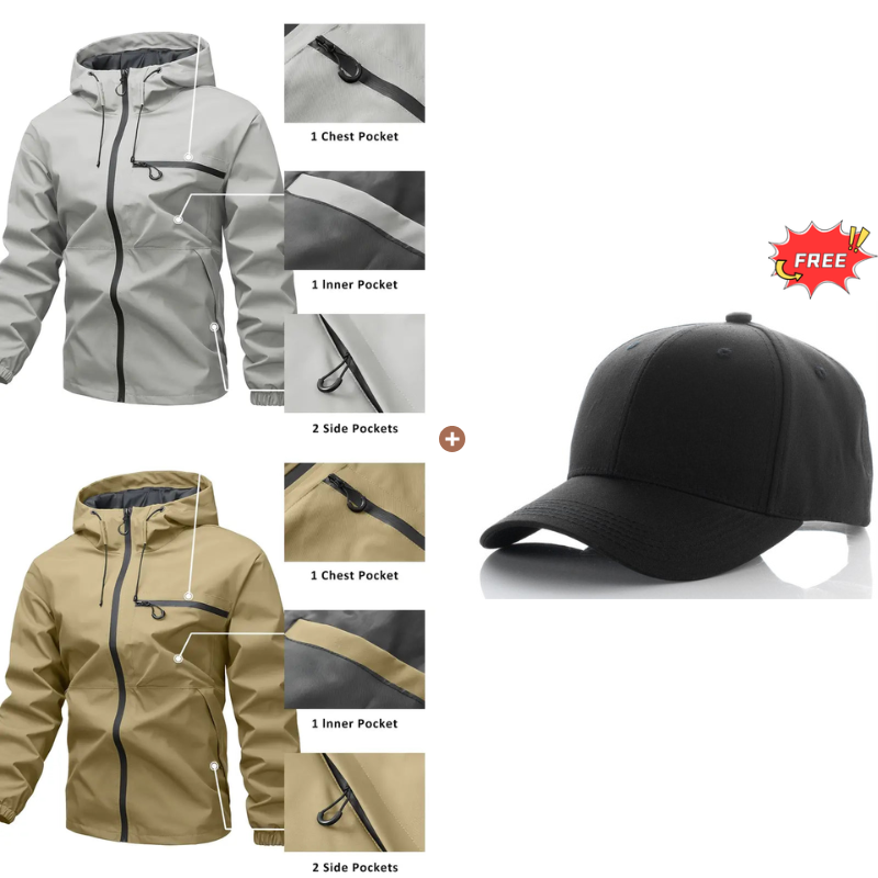 🔥Stock limité disponible 50 % DE RÉDUCTION⛰️Veste Homme 3-en-1 Imperméable Pluie, Vent & Froid - Protection Totale