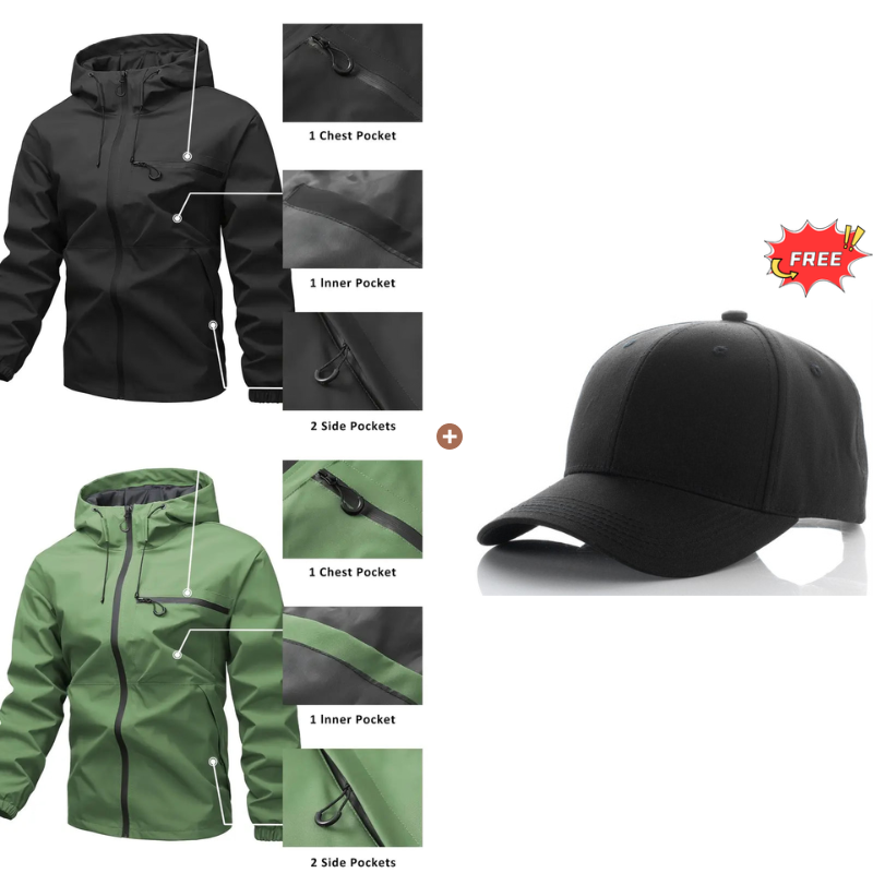 🔥Stock limité disponible 50 % DE RÉDUCTION⛰️Veste Homme 3-en-1 Imperméable Pluie, Vent & Froid - Protection Totale