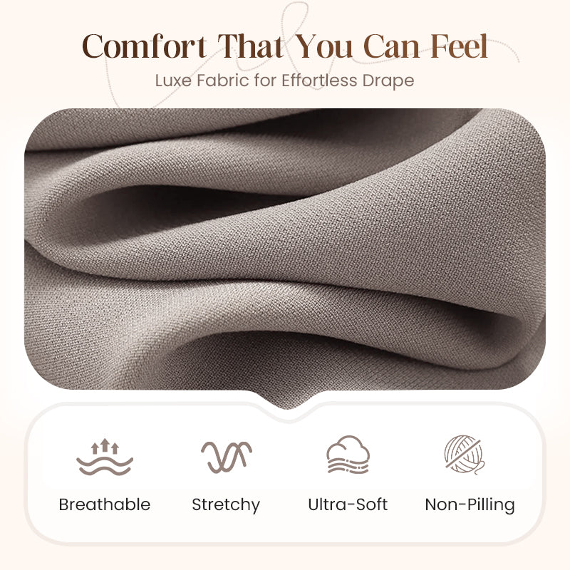 🎉Saldi imperdibili - 50% di sconto🥳Elegante set da 3 pezzi con cardigan lungo: tessuto morbido, parte superiore chic & Pantaloni per andare al lavoro & Gite giornaliere