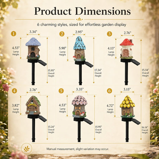 🎁2026 New Arrivals 50% OFF🌙🏡Solar Fairy-Tale Mushroom Cottage Garden Light