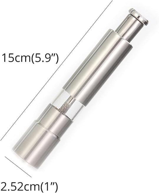 ⚡【Profesjonell kvalitet】 Salt, pepper & Krydderkvern⚡| Gjenfyllbare glasskamre (kjøp 2 få 1 GRATIS)