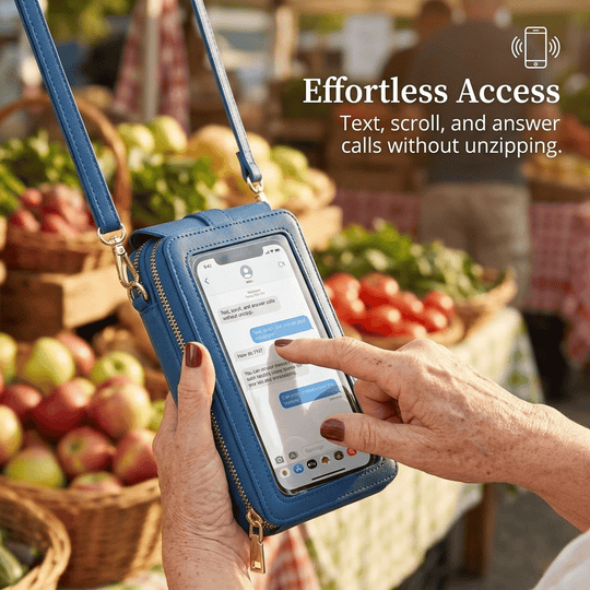🛡️📱Pochette téléphone anti-vol RFID – Bloque le piratage sans contact, plusieurs fentes à cartes, pochette monnaie intégrée, flânez dans les marchés de Provence l’esprit tranquille 🛍️🔒