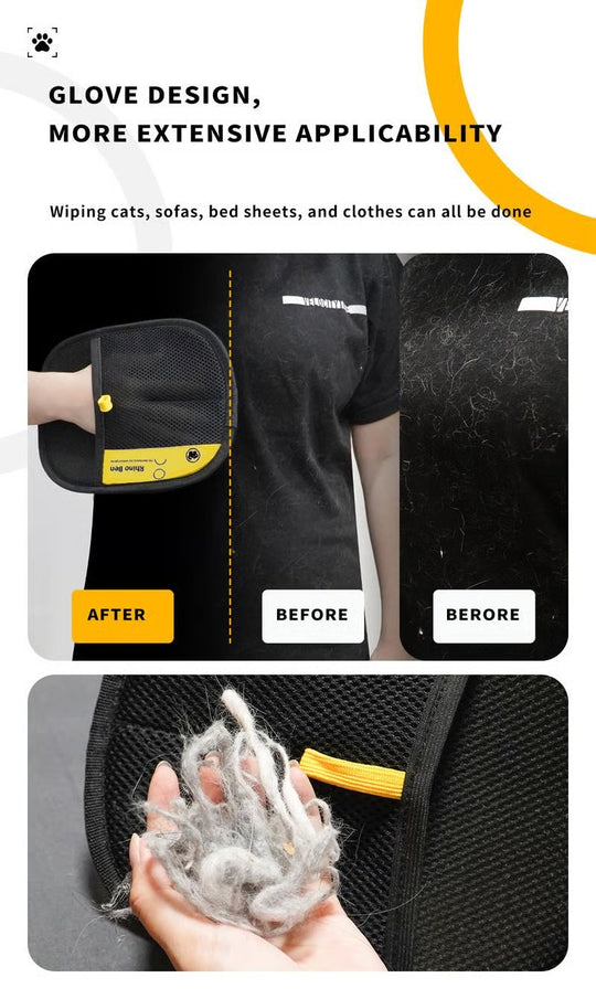 🔥2026 Hot Sale 50% OFF✨⚡ 50K+ SOLD! 🎁Reusable Electrostatic Pet Hair Removal Glove - Works on Clothes, Couch, Car & All Fabric Surfaces