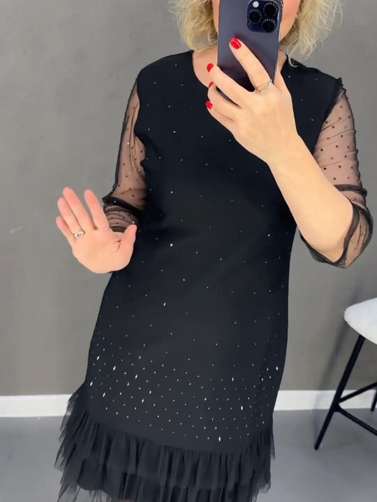 👗 50% DE RÉDUCTION ! ✨ Robe Femme à Strass – Élégante, Confortable & Parfaite pour Toutes Occasions 💫