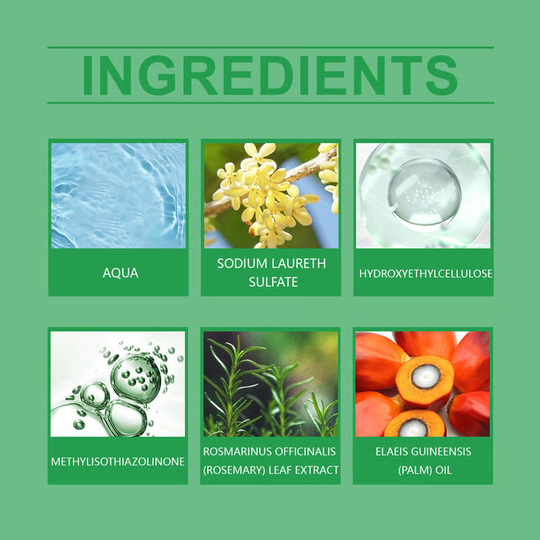 Shampoing à l'huile de Batana à l'extrait de romarin