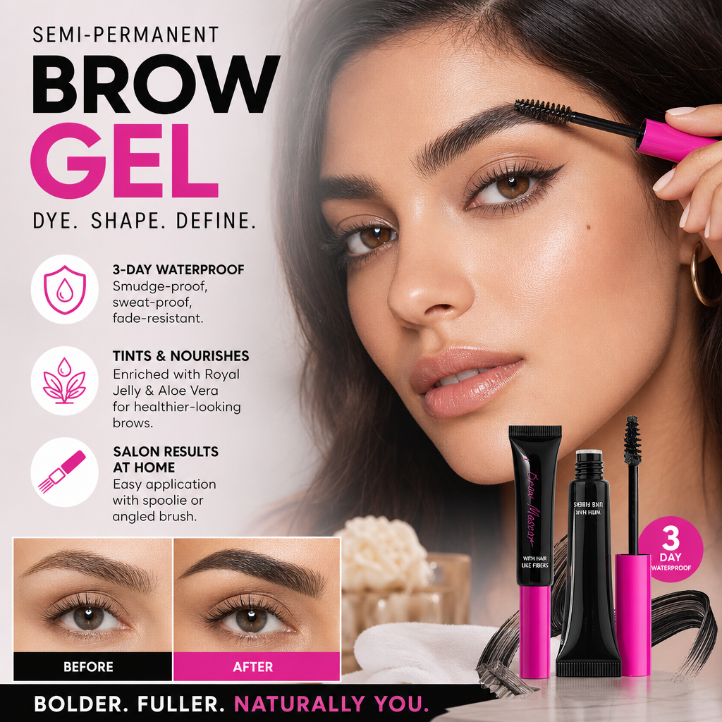 🥳2026 HOT SALE🥳Buy 1 get 1 free💞50K+ SOLD!🔥Vegan Eyebrow Gel – 16H Wear, Buildable & Flake-Resistant