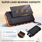 Portable Solar Charger Power Bank with LED Flashlight - Dual USB-A Output, Waterproof Outdoor Design with Compass & Carabiner