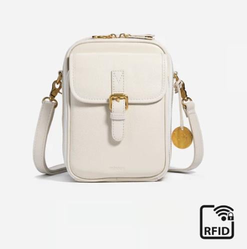 Vintage Crossbody Leather Bag – Adjustable & Spacious Design