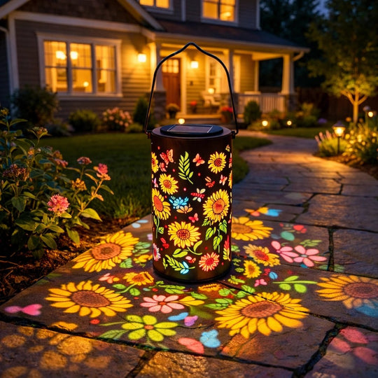 🌸Spring Sale 50% OFF🌻✨Colorful Sunflower Glow Solar Lantern — Fade-Resistant, Auto-On at Dusk, Waterproof for Patio & Garden Charm ✨🎨 Add vibrant, worry-free ambiance anywhere — no wiring needed.