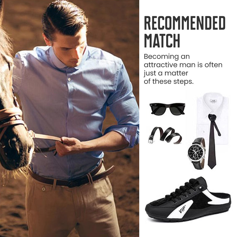 💯【Vårtilbud】Herre kjøresko for fritidsbruk 💯 | Sklisikre gummiknotter | Ultrafleksibel såle | Støtdempende hæl