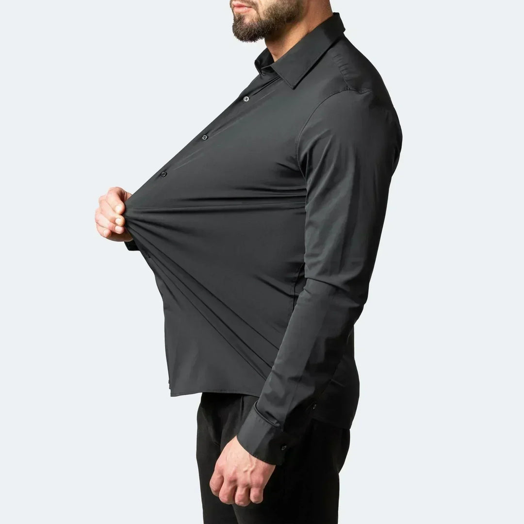 🥳2026 HOT SALE🥳💞50K+ SOLD!👦🕊️ 50% OFF! Men's Short Sleeve Dress Shirt – Dressed up, not stressed. Soft stretch, no iron needed. Looks great with chinos or dress pants. Perfect for birthdays, anniversaries or Sunday best. ✨👔