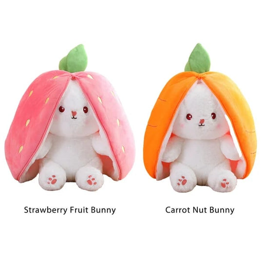 🍓 LAST DAY PROMOTION - 50%OFF🍓Strawberry Bunny Transformed into Little Rabbit🎀 Fruit Doll Plush Toy🐰