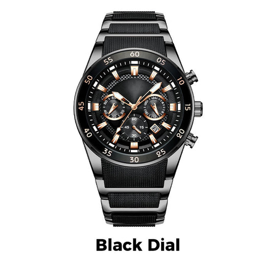 🔥Kuuma alennusmyynti 50% Pois🎁Miesten vedenpitävä monitoiminen kvartsikello