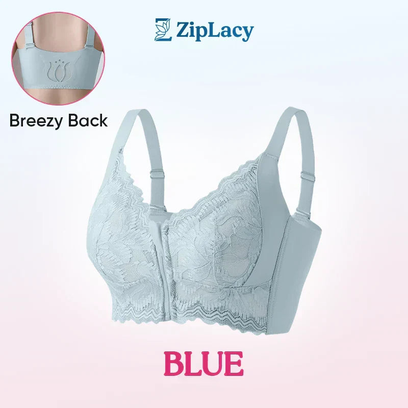 🤩LAST DAY SALE-49% OFF🔥Women's Comfortable Front Closure Lace Posture Support Bra