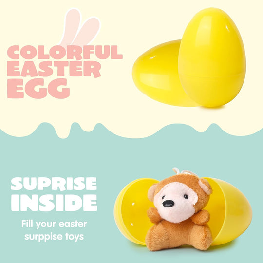 🎁Easter Hot Sale😍Prefilled Easter Eggs, Filled with Plush Animal Toys - Water-Resistant Plastic Shells