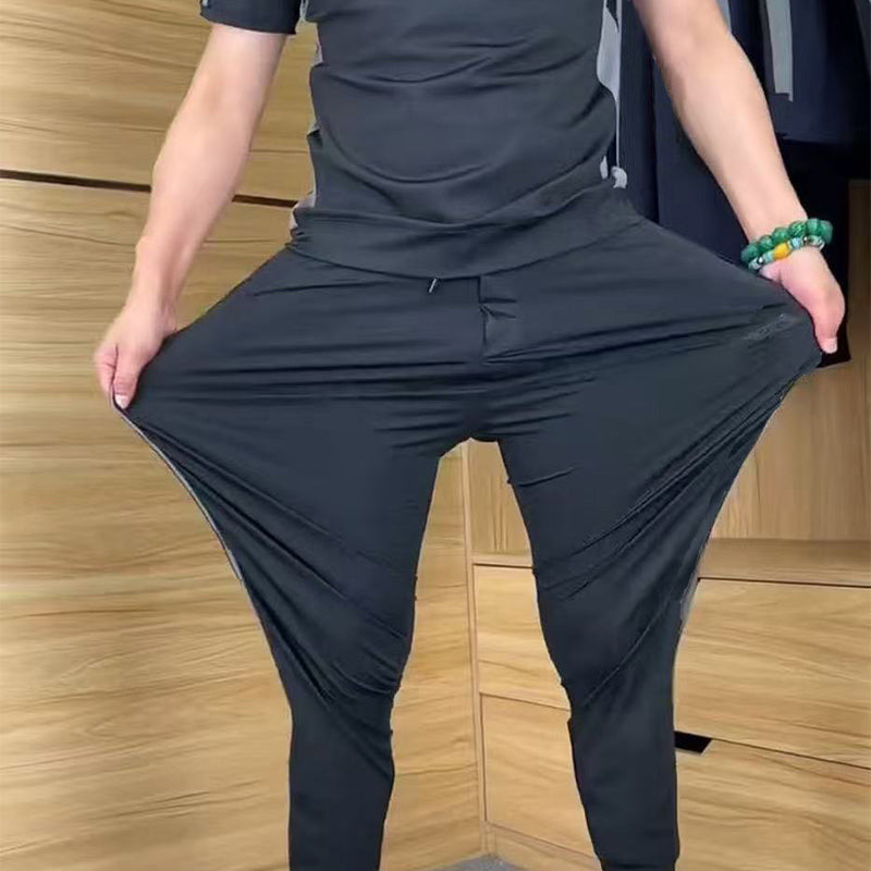 🔥Begrænset tidsbegrænset 50% rabat🔥Herresæt med korte ærmer og lange bukser i to dele, afslappet sportstøj