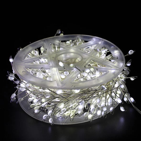 🎄Tidig julkampanj 50 % rabatt🎁 Ljusslinga med koppartråd och smällare