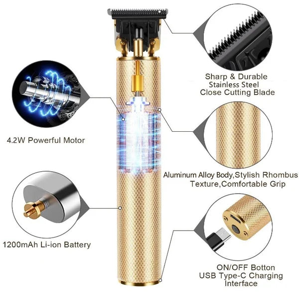 🎁Venta caliente 40% de descuento⏳Cortapelos inalámbrico Zero Gapped Trimmer