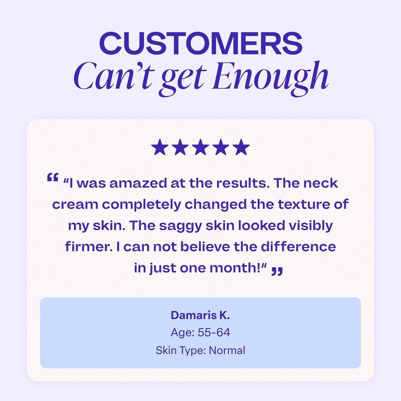 [Oifigiúil GOPure] Uachtar Muineál Teannaigh & Uachtar Ardaithe Daingnithe le haghaidh Cosmaidí Teannadh Craiceann Uibheacha - Cliniciúil Cruthaithe, Sábháilte & Glan, Molta ag Deirmeolaithe, Saor ó Chruálacht