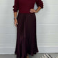 🏆Hot Sale 50% OFF🔥❤️‍🔥Women's Solid Color Long Sleeve Jumper & Pleated Bottom Dress