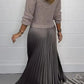 🏆Hot Sale 50% OFF🔥❤️‍🔥Women's Solid Color Long Sleeve Jumper & Pleated Bottom Dress