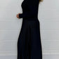 🏆Hot Sale 50% OFF🔥❤️‍🔥Women's Solid Color Long Sleeve Jumper & Pleated Bottom Dress