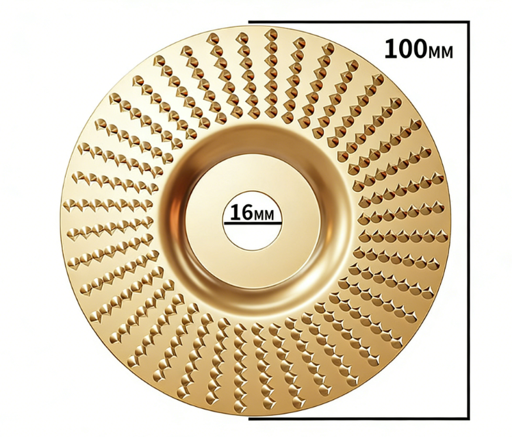 🥳2026 HOT SALE🥳💞50K+ SOLD!⚙️Premium Wood Carving Disc – Super sharp, fast cutting. Fits standard grinder, removes wood easily. A workshop hero! 🔥✨