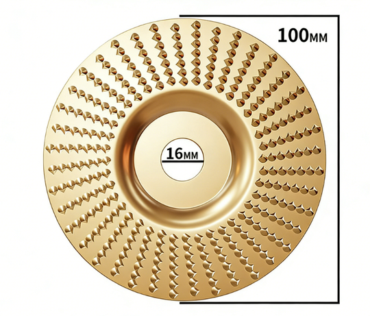 🥳2026 HOT SALE🥳💞50K+ SOLD!⚙️Premium Wood Carving Disc – Super sharp, fast cutting. Fits standard grinder, removes wood easily. A workshop hero! 🔥✨
