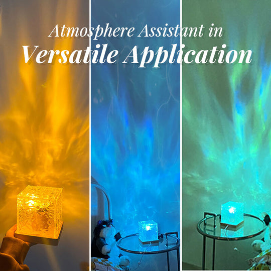 Rotujúci projektor vĺn – dynamický oceánsky efekt, 16 meniacich sa farieb & Upokojujúca pomôcka na spanie bábätka 🌙✨