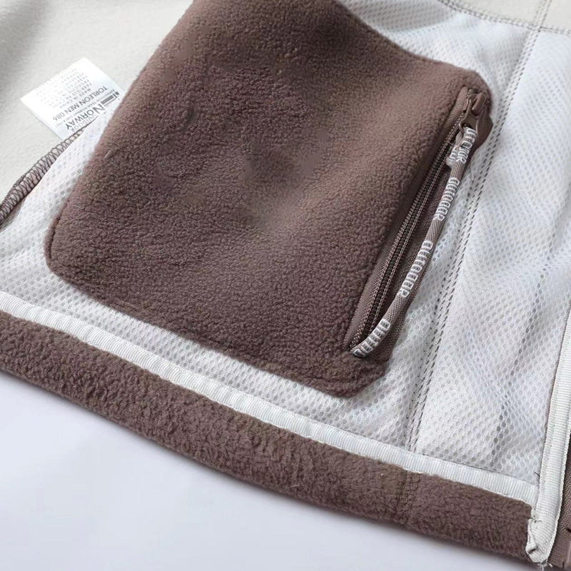 🎅Prevendita natalizia🎁Giacca calda con cappuccio in pile sintetico double-face da uomo