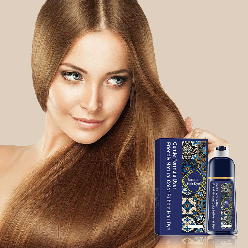 🍀🍀Mild formel, brugervenlig, naturlig farve, boblehårfarve