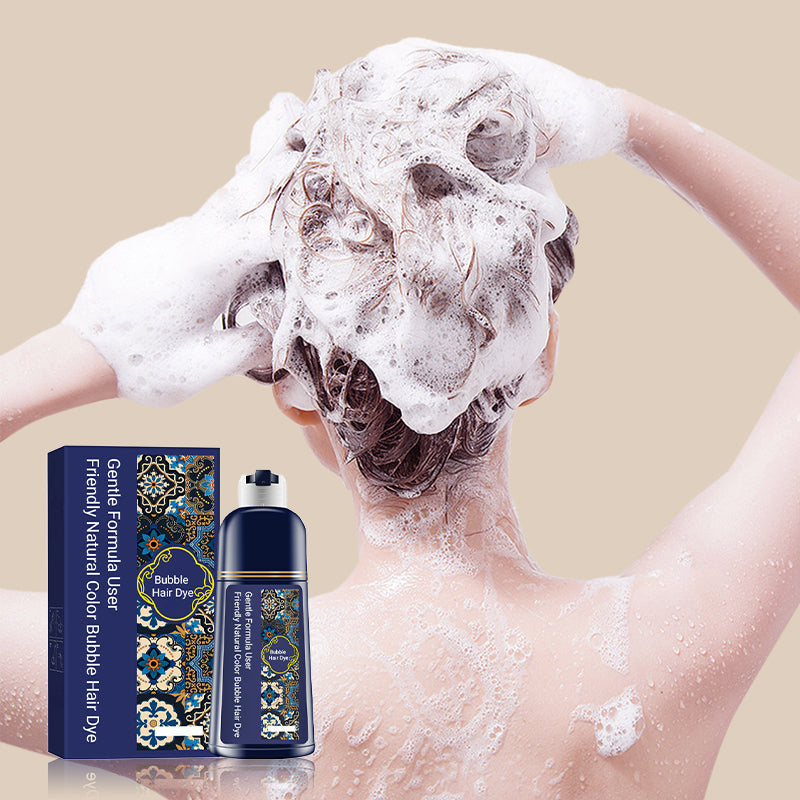 🍀🍀Mild formel, brugervenlig, naturlig farve, boblehårfarve