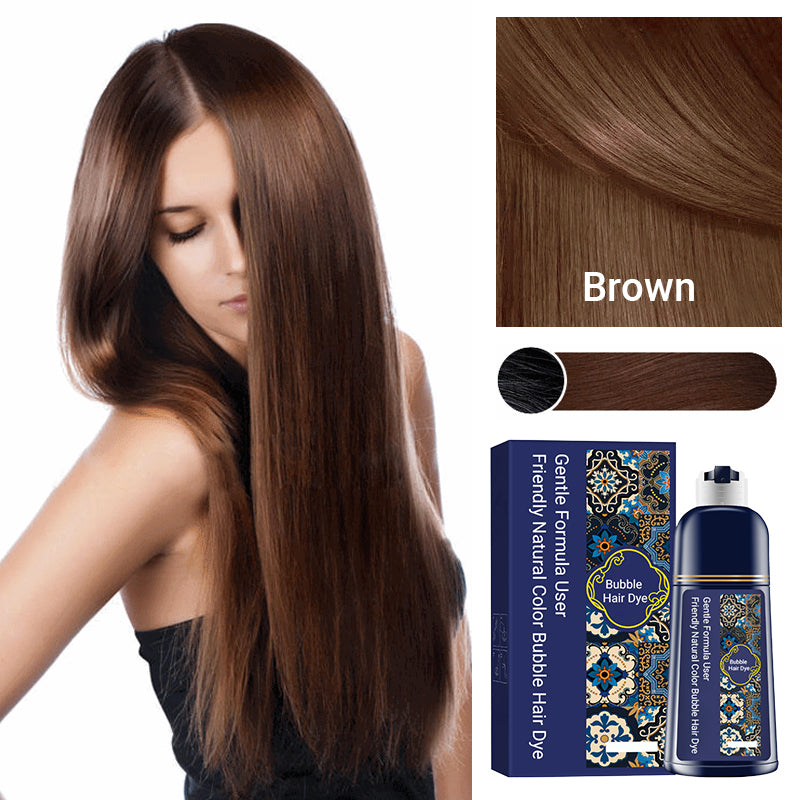 🍀🍀Mild formel, brugervenlig, naturlig farve, boblehårfarve