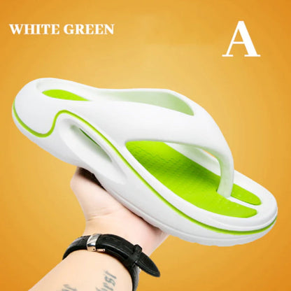 Comfortable Summer Flip Flops with Thick Soles | Discreet Wedge Heel | Weightless Feel