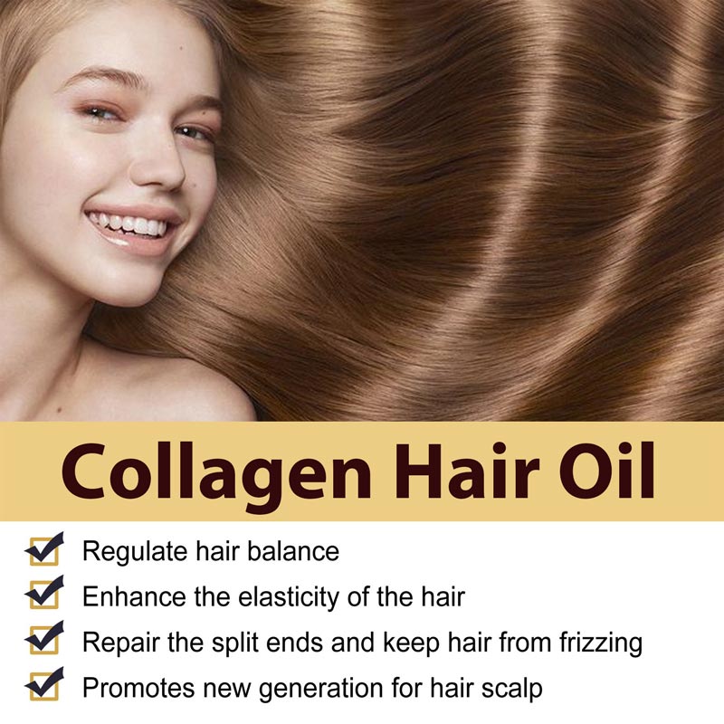 🔥50% di sconto🔥Olio essenziale per capelli riparatore al collagene