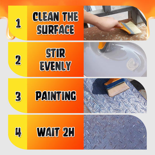 🔥Nueva actualización 2025 💥Pintura para metal antioxidante - Eliminador de óxido