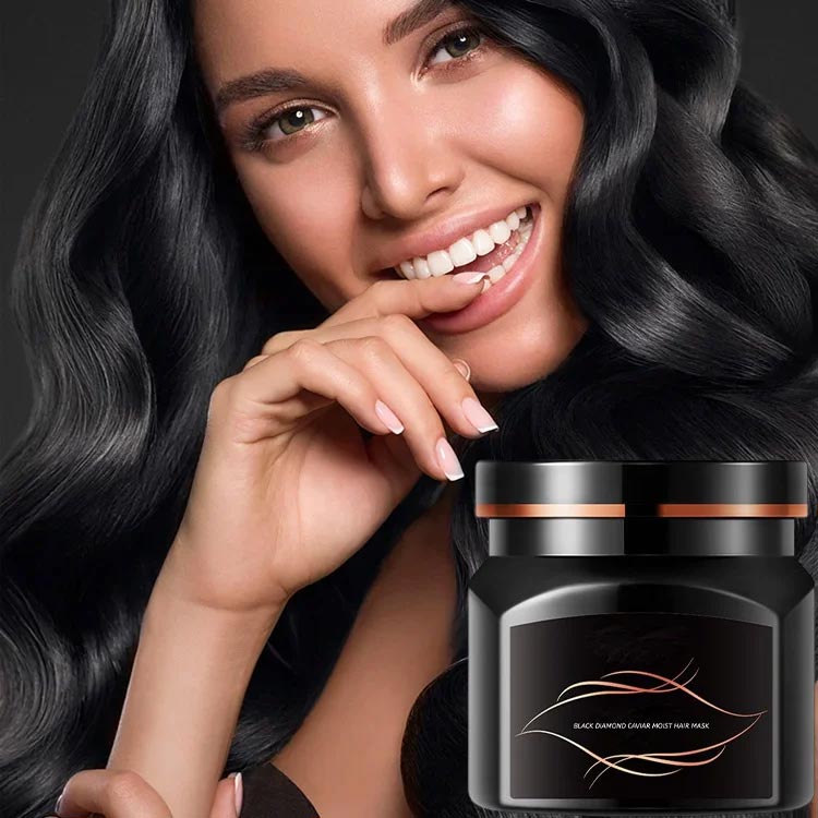 Reparación de caviar de diamantes negros máscara para el cabello nutrido