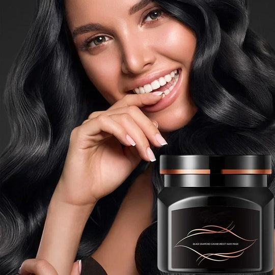 Reparación de caviar de diamantes negros máscara para el cabello nutrido
