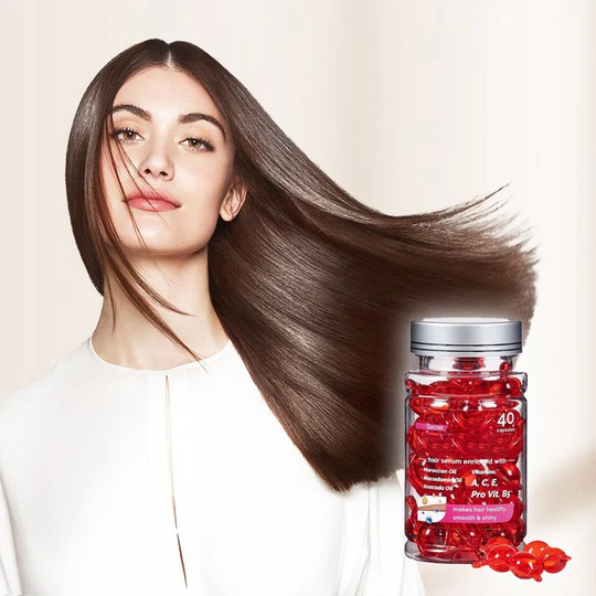 Siero di trattamento dei capelli olio marocchino e vitamina