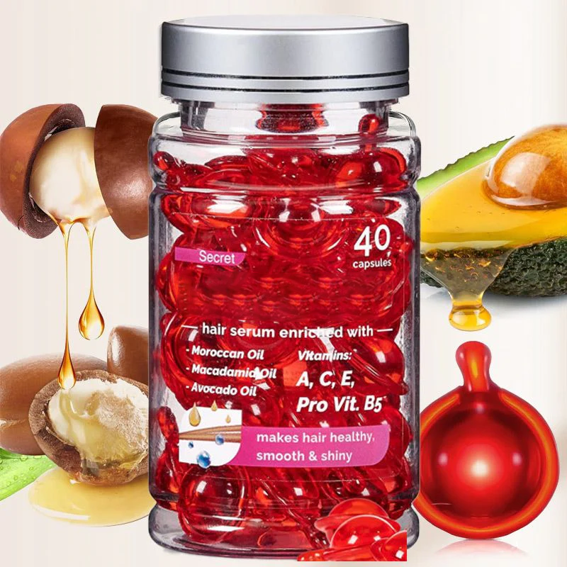 Siero di trattamento dei capelli olio marocchino e vitamina