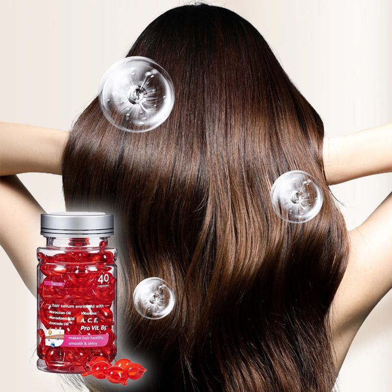Siero di trattamento dei capelli olio marocchino e vitamina