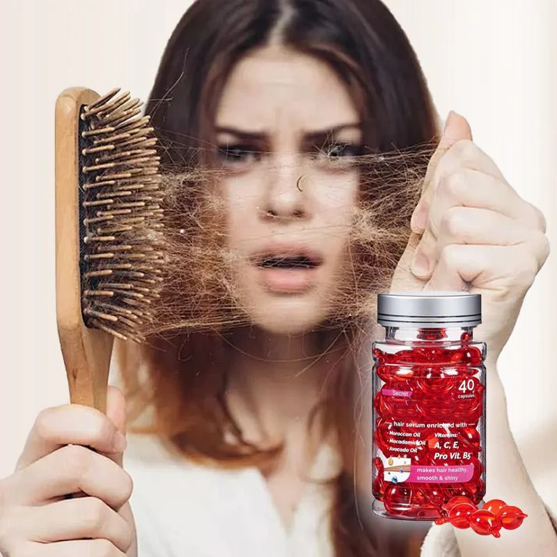 Siero di trattamento dei capelli olio marocchino e vitamina