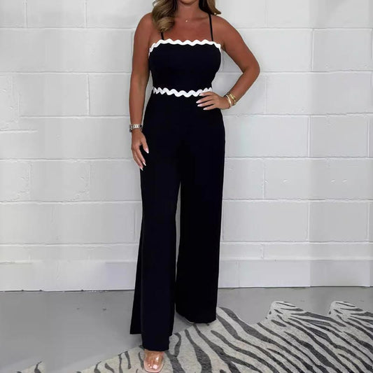 💕50% REDUCERE! Salopetă elegantă cu bretele pentru femei👗Cu pernuțe pentru piept