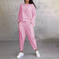 【DAY PERFECT】Round-Neck Long-Sleeved Top ＆ Pants 2-Piece Set | Wrinkle-Free & Breathable | 49% OFF Limited