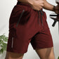 💥Men's Letter Print Drawstring Waist Shorts💥 | Gusseted Crotch Design | 4-Way Stretch Fabric | Anti-Chafing Lining