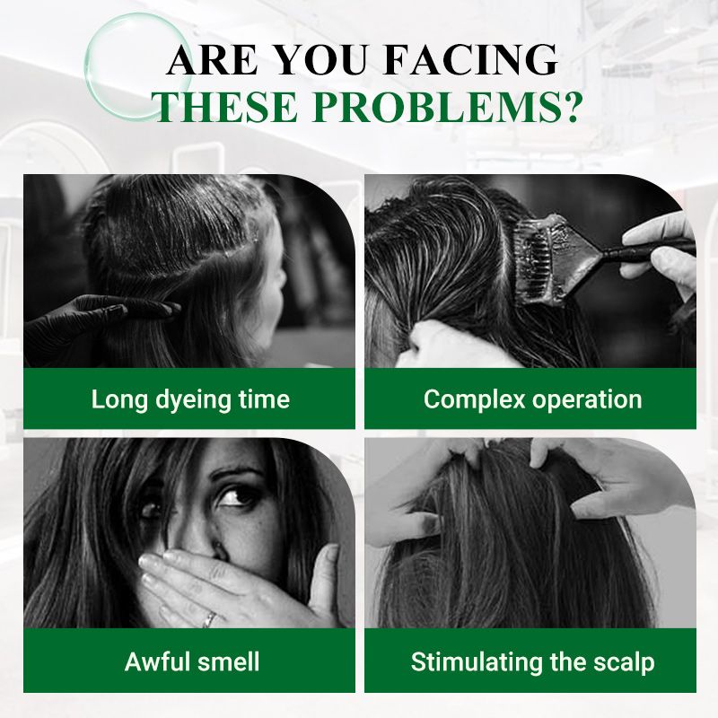 🌱 Pure Plant Extract Bubble Hair Dye Shampoo - 98% Natural Ingredients, Perfect for Sensitive Scalp & First-Timers!