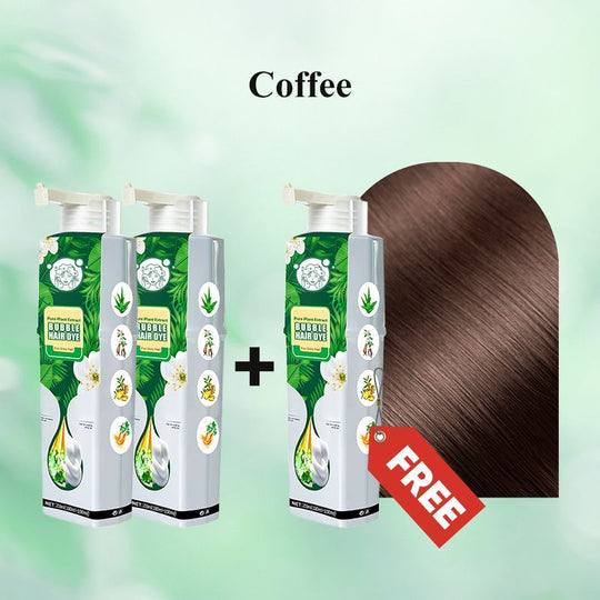 🌱 Pure Plant Extract Bubble Hair Dye Shampoo - 98% Natural Ingredients, Perfect for Sensitive Scalp & First-Timers!
