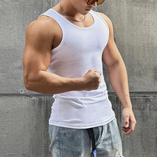 🔥 Pro-Favorite Muscle Fit Tank Top for Men – Spandex – Breathable 💪